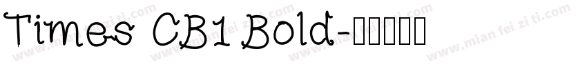 Times CB1 Bold字体转换